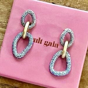 🌺🎉HP🎉🌺 NWT Reyes Crystal Earrings Light Sapphire